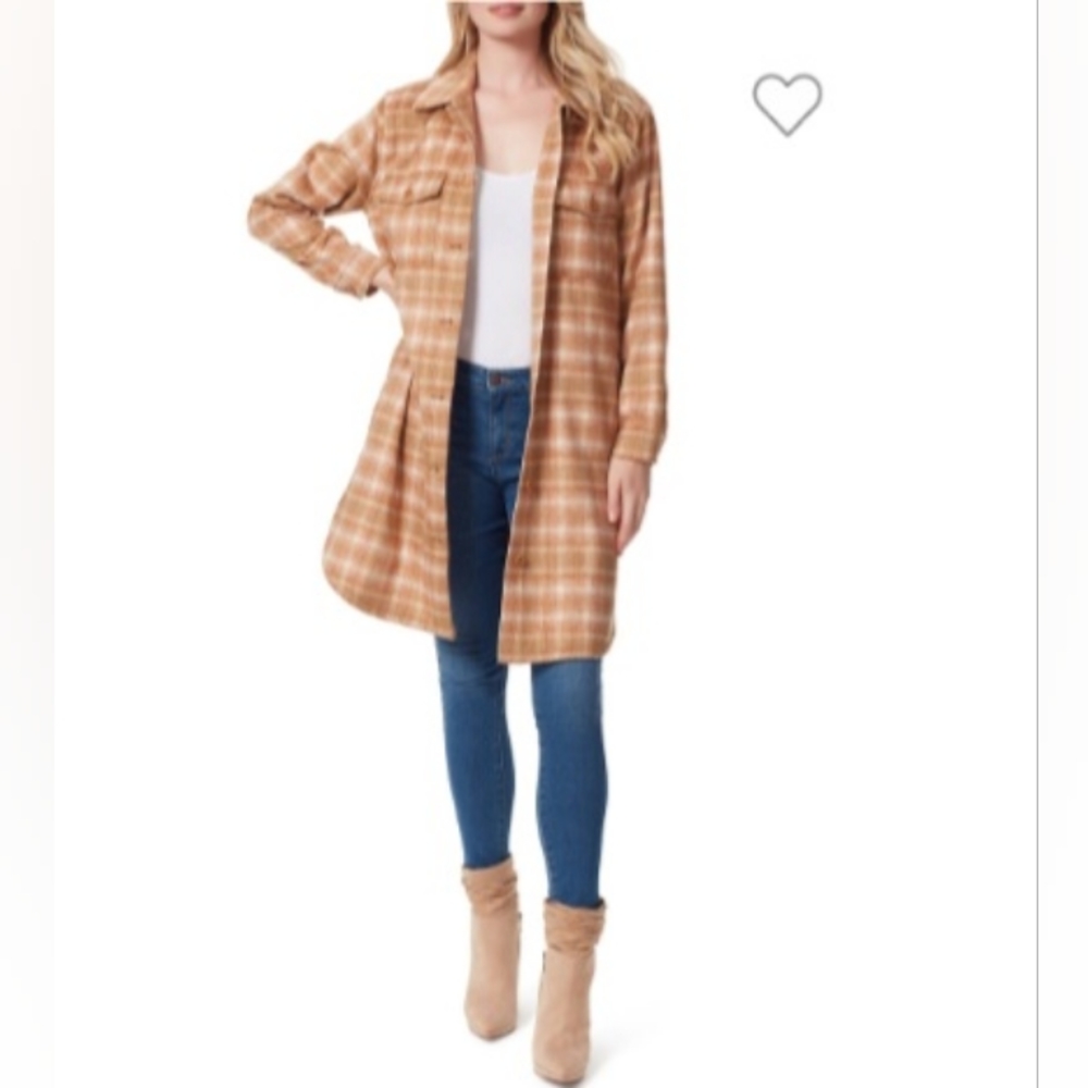 NWT Jessica Simpson Romi Plaid Shirt Size Small